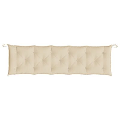 vidaXL Tuinbankkussens 2 st 180x50x7 cm oxford stof beige