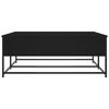 vidaXL Salontafel 100x99x40 cm bewerkt hout zwart