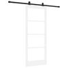 vidaXL Schuifdeur ORKDAL Wit en zwart 83 x 202 cm