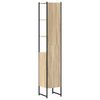 vidaXL Badkamer Kast met plank Beige 33 x 33 x 185,5 cm Bewerkt hout