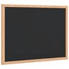 vidaXL Krijtbord met massief grenenhouten frame 40x30 cm zwart
