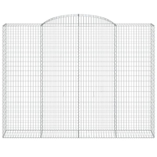 vidaXL Schanskorven 8 st gewelfd 300x50x220/240 cm ijzer