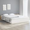 vidaXL Bedframe massief hout wit 150x200 cm