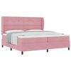 vidaXL Boxspringbed met hoofdeinde Roze 200 x 200 cm Fluweel