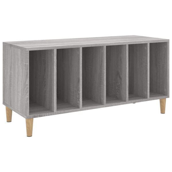 vidaXL Platenkast 100x38x48 cm bewerkt hout grijs sonoma eikenkleurig