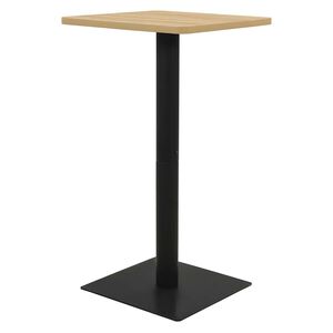 vidaXL Bistrotafel 50x50x107 cm eikenkleurig