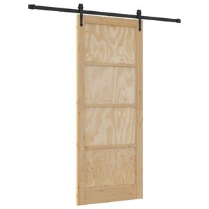 vidaXL Schuifdeur ORKDAL 86 x 211 cm Massief grenenhout