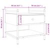 vidaXL Salontafel 50x50x50 cm bewerkt hout grijs sonoma