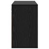 vidaXL Schoenenkast Zwart Eiken 103 x 30 x 51 cm Bewerkt hout