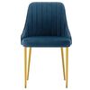 vidaXL Eetkamerstoelen 2 st fluweel blauw