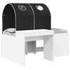 vidaXL Bed met Tunnel 4 pcs Artisian Eik en Zwart Bewerkt hout