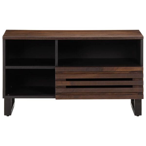 vidaXL Tv-meubel 80x34x46 cm massief mangohout bruin