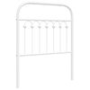 vidaXL Vervangend hoofdbord 75 cm metaal wit