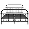 vidaXL Bedframe metaal zwart 120x200 cm