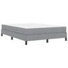 vidaXL Boxspringbed met matras Lichtgrijs 140 x 190 cm Stof