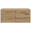 vidaXL Wandkast artisanaal eikenkleurig 80 x 36.5 x 35 cm Bewerkt hout