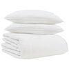 vidaXL Winter Dekbed met kussen 3 pcs Wit Donsveertjes