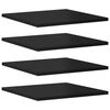 vidaXL Wandschappen 8 st 40x40x1,5 cm bewerkt hout hoogglans zwart