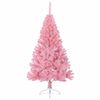 vidaXL Kunstmatig Voorverlicht Kerstboom met 300 LED Roze 180 cm PVC
