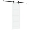 vidaXL Schuifdeur ORKDAL 73,5 x 198,5 cm Bewerkt hout Wit en zwart