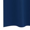vidaXL Zwart-out Gordijnen met Ringen 2 pcs Donkerblauw 245 x 140 cm