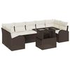 vidaXL Tuin Sofa Set 8 st Bruin poly rattan