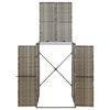 vidaXL Containerberging enkel 70x80x117 cm poly rattan grijs