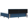 vidaXL Boxspring bed met matras met hoofdeinde Blauw 200 x 200 cm Stof