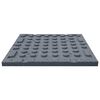 vidaXL Valtegels 6 st 50x50x3 cm rubber grijs