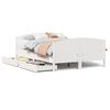 vidaXL Bedframe zonder matras massief grenenhout wit 120x200 cm