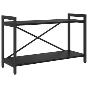 vidaXL Boekenkast 80 x 30 x 50 cm Bewerkt hout Zwart Eiken
