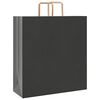 vidaXL Papieren zakken 50 st met hengsels 45x17x48 cm zwart