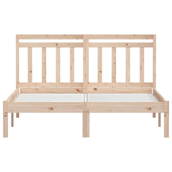vidaXL Bedframe massief hout 150x200 cm
