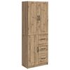vidaXL Kastenset 2 st Artisanaal eiken Bewerkt hout