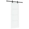 vidaXL Schuifdeur ORKDAL 78 x 211 cm Bewerkt hout Wit en zwart