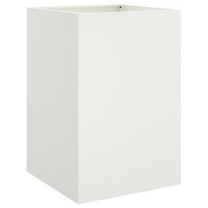 vidaXL Plantenbak 52x48x75 cm staal wit