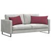 vidaXL Sofa Kussens 2 pcs Wijnrood 80 x 40 cm Stof