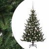 vidaXL Kunstkerstboom met kerstbal 120 cm 150 LED's Warmwit