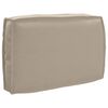 vidaXL Palletkussen voor rugleuning Taupe 60 x 40 x 12 cm Oxford stof
