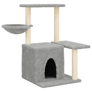 vidaXL Kattenmeubel met sisal krabpalen 83 cm lichtgrijs