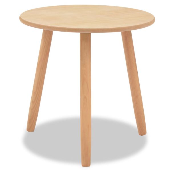 vidaXL 2-delige Bijzettafelset massief grenenhout bruin