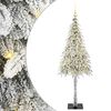 vidaXL Kerstboom met 150 LED met standaard Wit 150 cm PE en staal