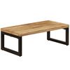 vidaXL Salontafel 100x50x35 cm massief mangohout en staal