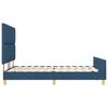 vidaXL Bedframe met hoofdeinde Blauw 140 x 190 cm Stof