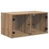 vidaXL Wandkast 68 x 37 x 35 cm Bewerkt hout Artisan Eiken