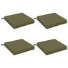 vidaXL 4-Piece Zitkussens SOEST 4 st 100% Polyester Olijfgroen