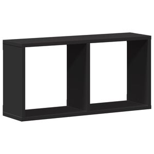 vidaXL Wandkast 60x16x30 cm bewerkt hout zwart