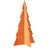 vidaXL Kerstdecoratie kerstboom 80 cm massief grenenhout wasbruin