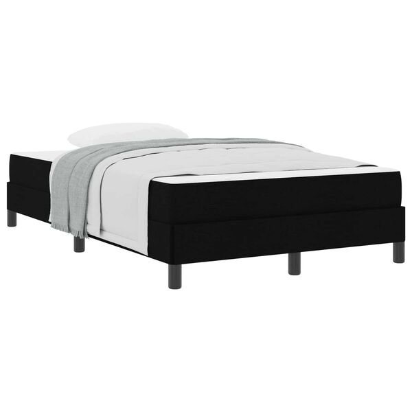 vidaXL Boxspringbed met matras Zwart 120 x 190 cm Stof