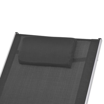 vidaXL Tuinschommelstoel textileen zwart